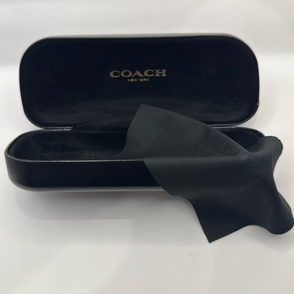 Coach Hard Sunglasses Case and Cloth